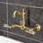 Kingston Brass Willshire Double-Handle 2-Hole Wall-Mount Bridge Kitchen Faucet-93672673