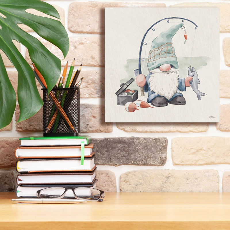 «Beach Gnomes» par Janelle Penner, H 12 po x l 12 po x P 0,75 po