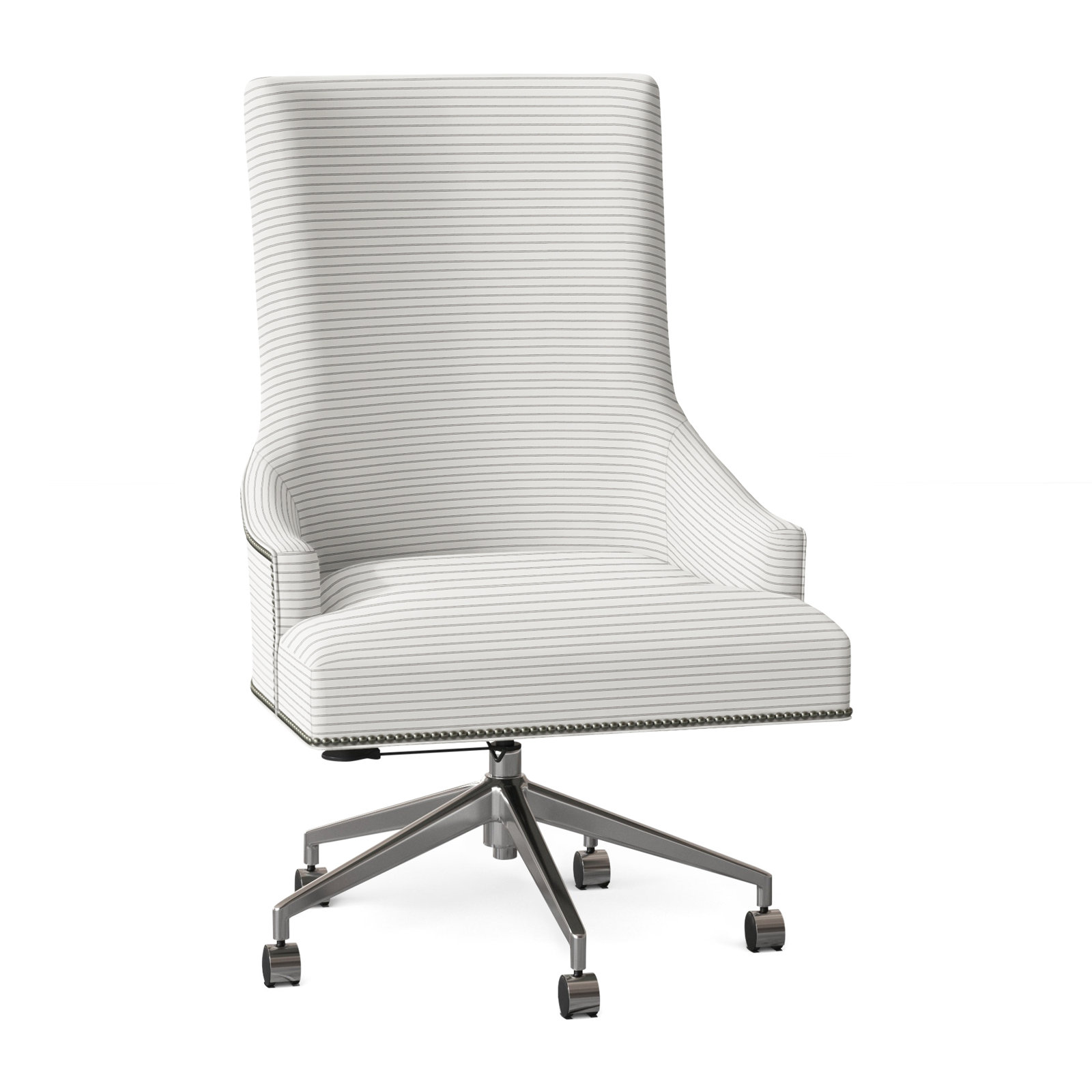 Ashton Adjustable Office Chair, Nickel, Perigold Birchbox Tuxedo