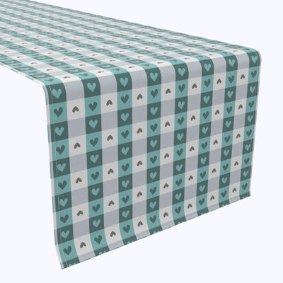 Finlo Rectangular Gingham Cotton Twill Table Runner
