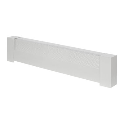 3ft White Baseboard Heater Cover - Heavy-Duty Steel Replacement Front for Electric Heating Units, Easy Install Home Improvement