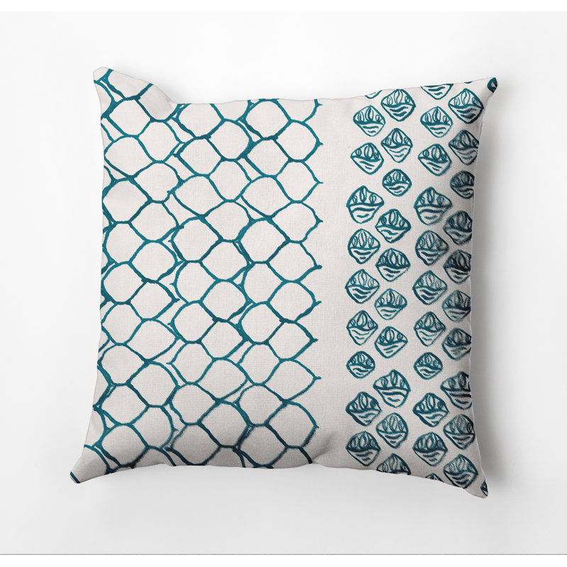 Housse de coussin carré et insert, 20 po X 20 po, Bleu, Non