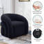 Fauteuil d'appoint pivotant de style moderne entièrement rembourré Aunna-1733021835