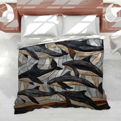 Édredon éclectique Dolphins Bedding Marine
