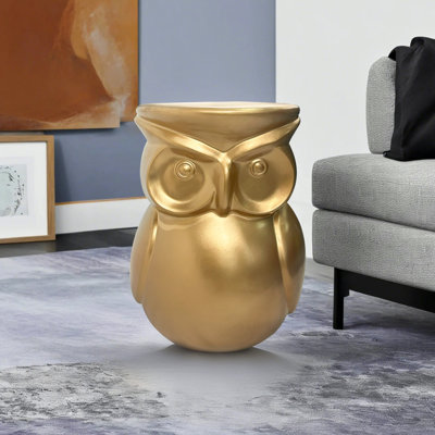 Owl Ceramic Stool by Millwood Pines