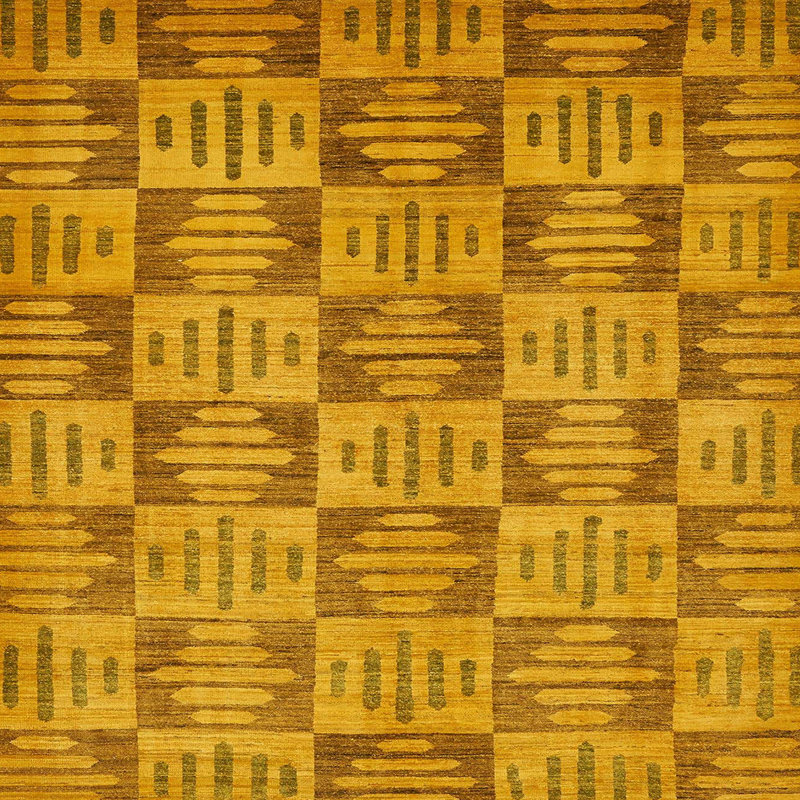 Tapis abstrait moderne 330, Carré 6 pi