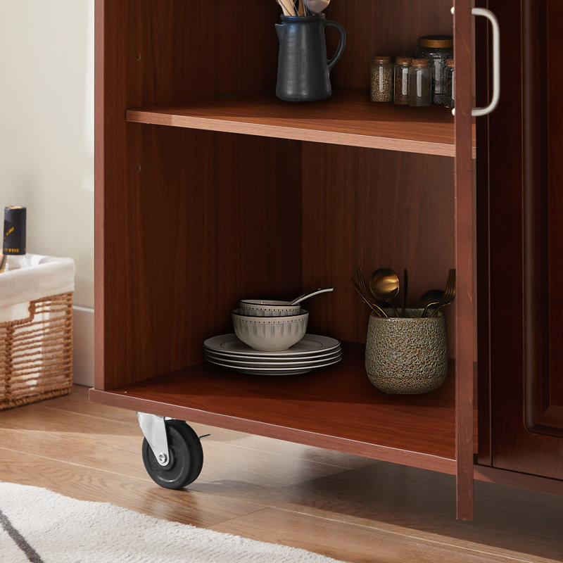 Perlo Kitchen Cart, Brown