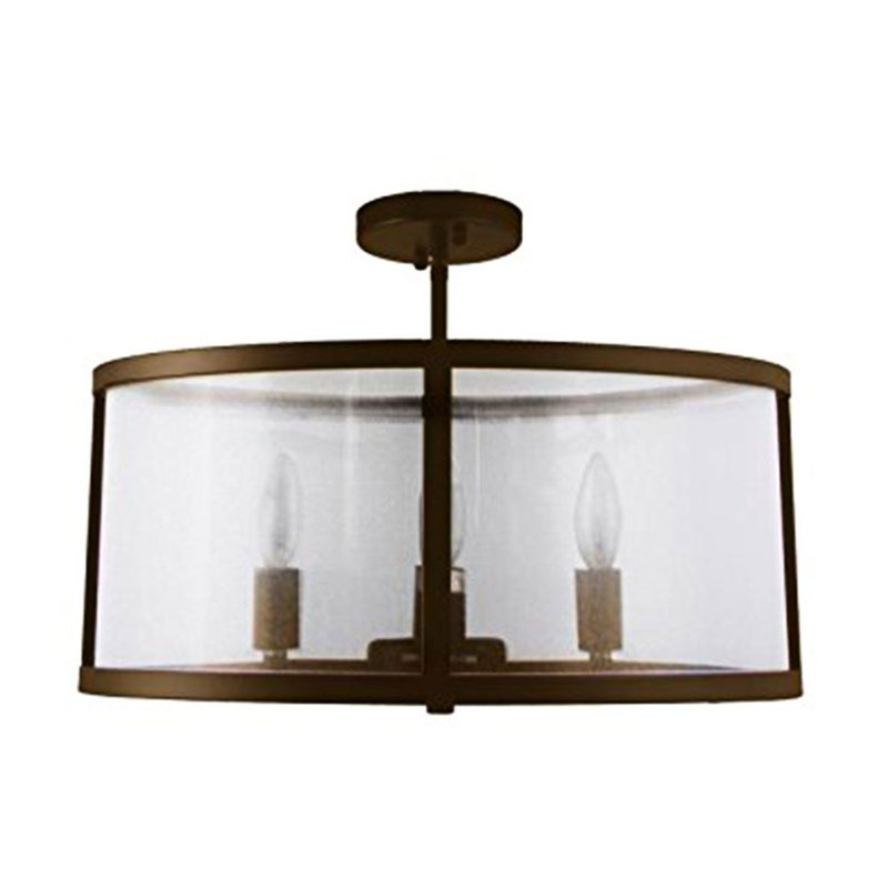 Johanna Fabric Semi Flush Mount