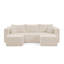 Canapé modulaire compact en velours côtelé compact avec un style minimaliste moderne, canapé modulaire à compression confortable avec un design efficace et peu encombrant-465874406