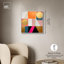 Art géométrique abstrait sur toile, chiffres géométriques en 2 dimensions par Art Remedy-104337725-104337734