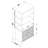 Benioff 3-Shelf Radio Weave Cane Metal Accent Cabinet-577915725