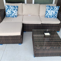 Zipcode Design™ Don 4 - Person Outdoor Seating Group with Cushions &  Reviews