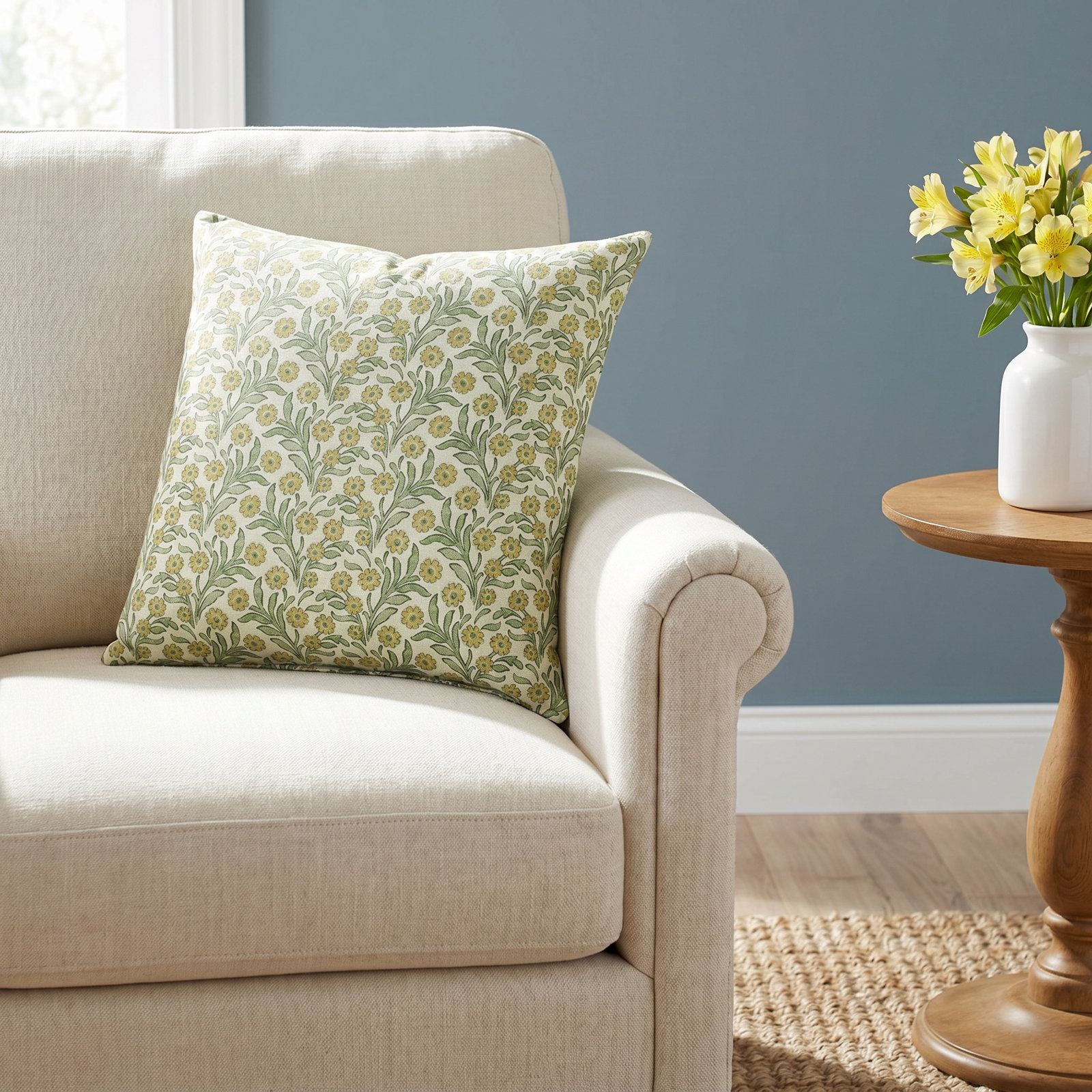 Calluna 22" x 22" Accent Pillow, Green