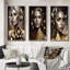 «Radiating Golden Woman», 3 pièces sur toile-1296254622-1296254623