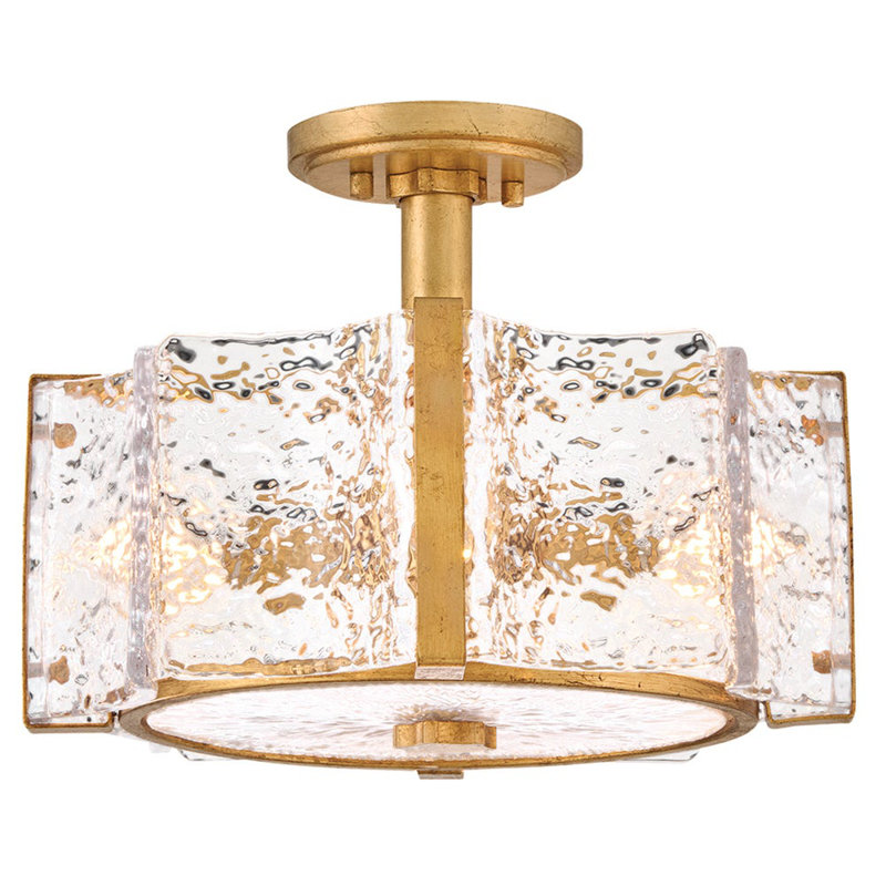 Florian 4 - Light Semi Flush Mount, Gold
