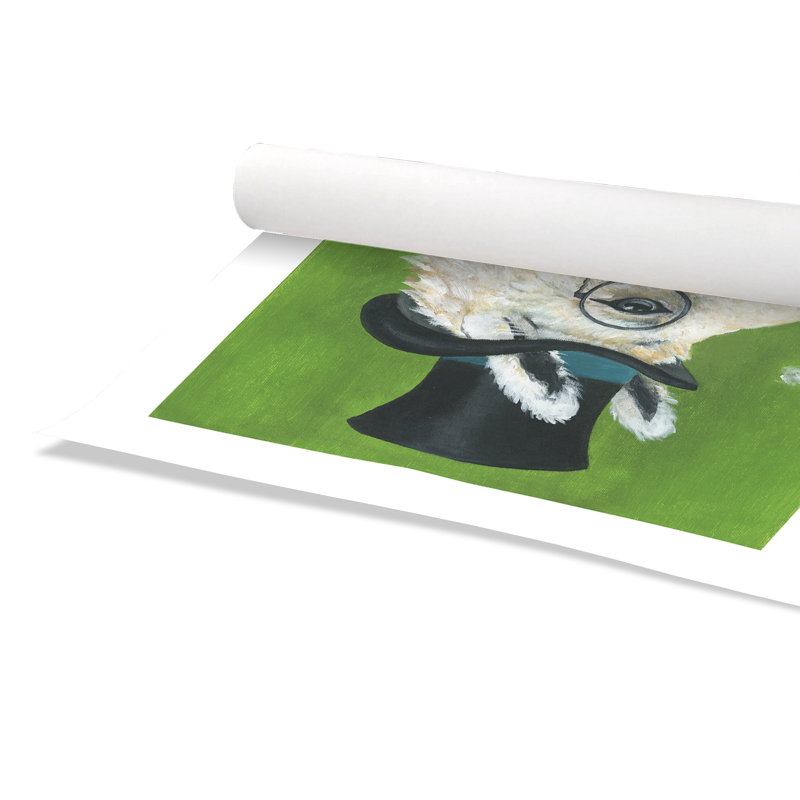 Lama roulé et impression sur papier, H 36 po x l 36 po x P 1 po