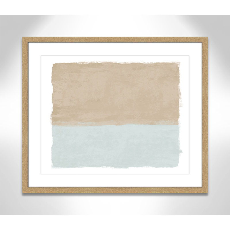 Sable et ciel II - reproduction de paysage par Natalie Carpentieri, 25.5'' W x 21.5'' H, Matted Print, Naturel