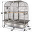 Cage à ara 64 "x 64" en acier inoxydable avec séparateur par A&E