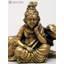 Statue de 2 pouces Bal Krishna avec veau en laiton