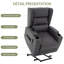 Latitude Run® Power Lift Recliner Chair With Extended Footrest For Elderly People With Cup Holders