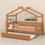 Lit maison avec lit gigogne-996531224