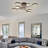 8-light Modern Led Ceiling Light Semi Flush Mount With Remote