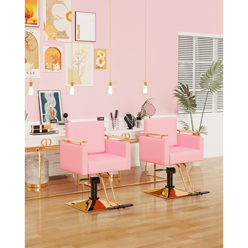 Fauteuil de massage en faux cuir, Rose
