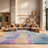 Felty Abstract Blue/Fuchsia Area Rug-189691361