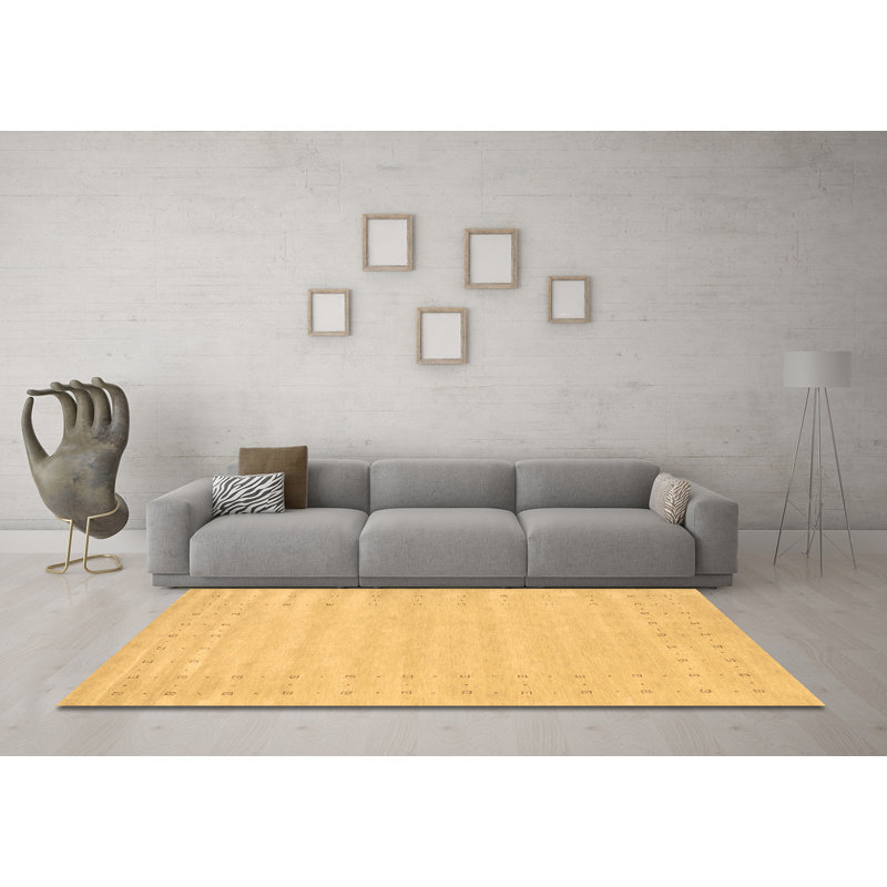 Washable Geometric Indoor Rug, Round 6'