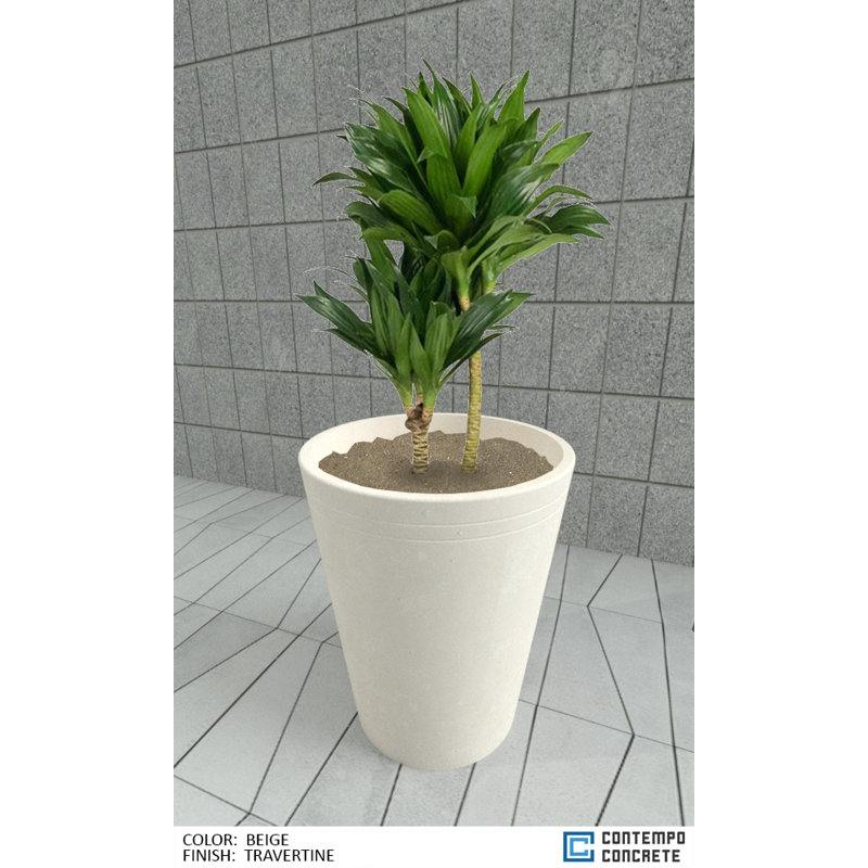 Jardinière Ember, Travertin beige