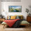  Grande fenêtre, art mural, impressions sur paysage, grande scène de la nature, fenêtre ouverte, toile, paysage printanier, rivière et arc-en-ciel, peinture panoramique sur forêt, 24 x 48 po