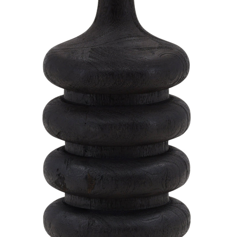 Ramiro 27" Tall Table Lamp with Jute Shade, Black