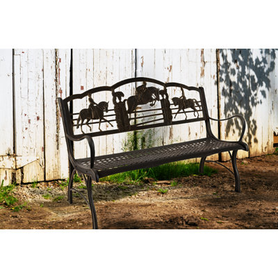 Cobb Equestrian Cast Iron Bench