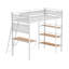Lit mezzanine simple à 3 tablettes pour poste de travail blanc mat-129444267