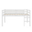 Lit mezzanine en bois avec échelle-727501768