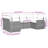 Vidaxl Garden Sofa Set Black, Cream White