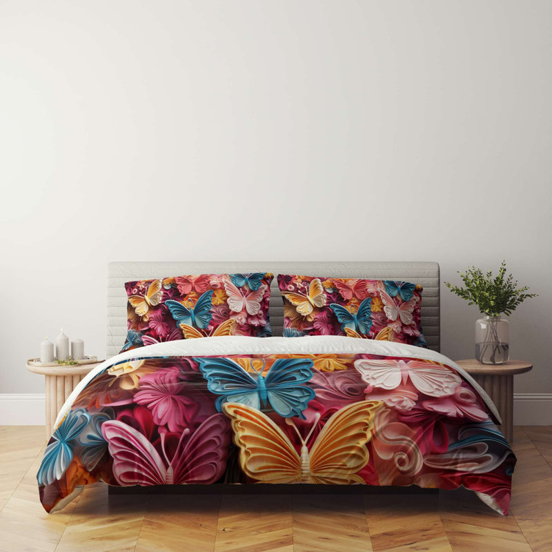 High-Quality Double Quilt Cover Set, 100% Polyester & Cotton Blend, 78.7 x 78.7 Inches | Includes 2 Pillowcases (23.6 x 23.6 Inches) | Machine Washable, Button Closure, Soft & Durable, Perfect for Cozy Bedrooms