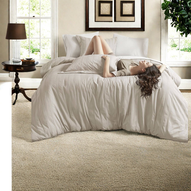 Piece Cal King Bedding Sets, Polyester Striped Modern Home Comfort