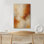 «Warm Amber and Beige Abstract Color Blend», reproduction d'art sur toile encadrée