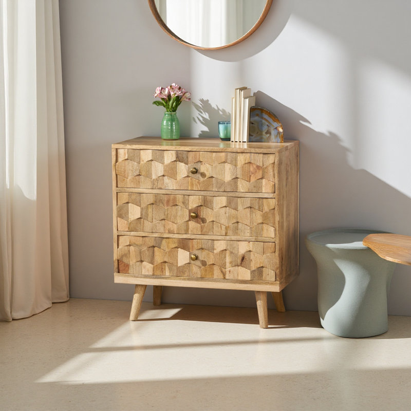 Commode 3 tiroirs Mid-Century