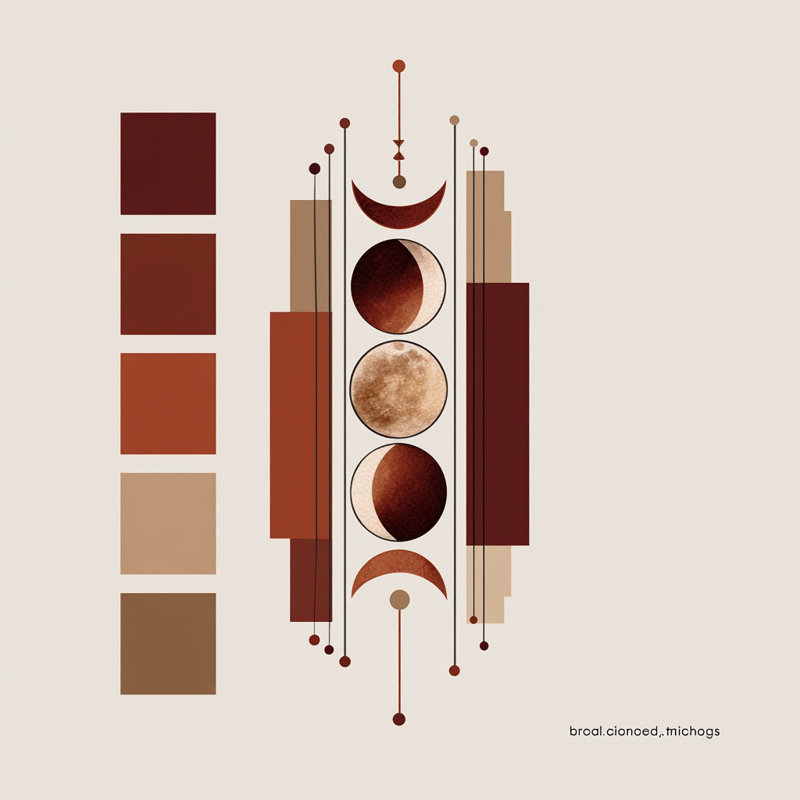 Phases totem, art mural sur toile tendue