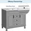 36 Inch Modern Single Sink Bathroom Vanity Set with Countertop Sink & 2 Soft Close Storage Doors-131703938