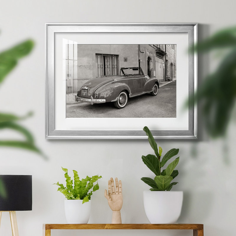 Classic Classic - Photographie avec cadre photo, H 30,5 po x l 42,5 po x P 1,5 po, Papier avec cadre argenté, Blanc mat