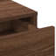 Brown Oak MDF Wood 41 X 135 Cm Mirror Vanity Table
