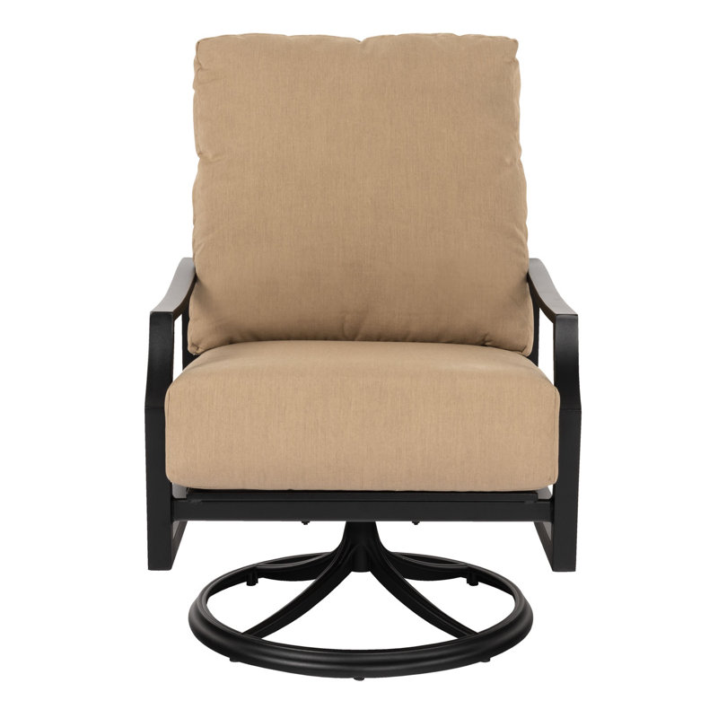 Chaise berçante pivotante, Blanc mat