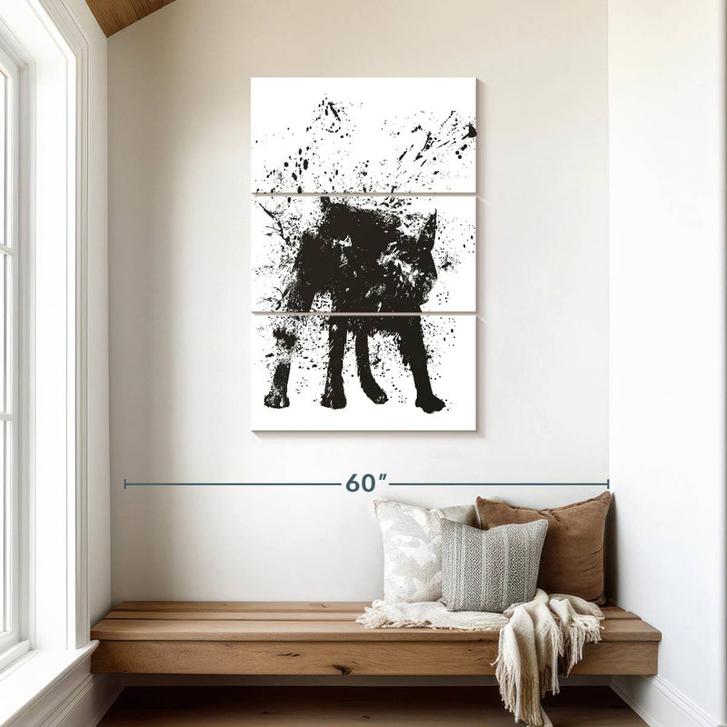 Hitzel Wet Dog, 45" H x 28" W
