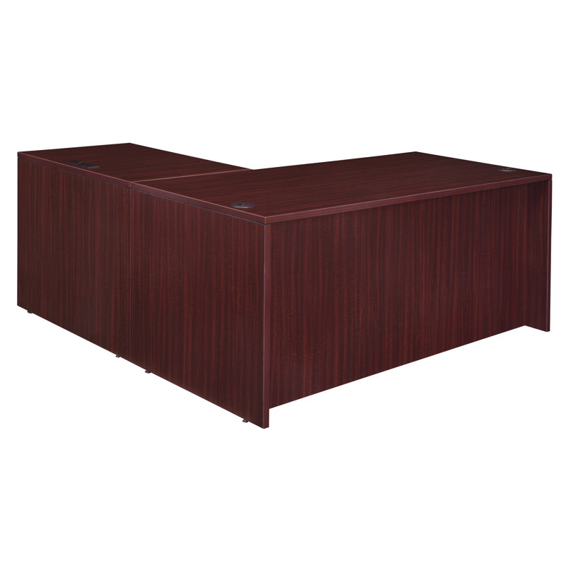 Legacy Modular L-Shaped Executive Desk, 29" H x 71" W x 59" D, Mahogany