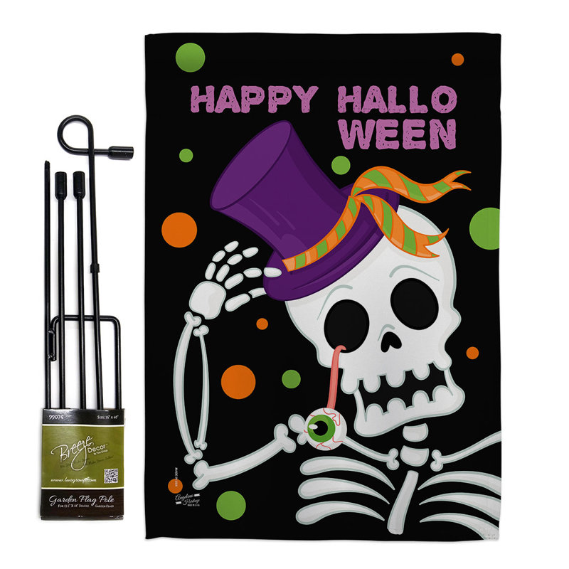 Ensemble de drapeaux en polyester 18,5 po x 13 po Happy