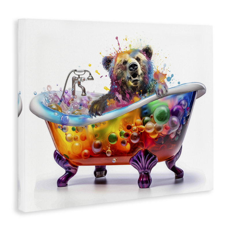 Art moderne sur toile Modern Bold Bath par Mary Cunningham, H 36 po x l 48 po