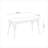 Bohlman Elegant Extendable Dining Table & Chairs Set (4 Pieces), Black | 100% Melamine Coated Particle Board, Table Dimensions: 47.2 x 29.5 x 29.5 in (Open: 61.0 in) | 100% Leatherette Chairs & Bench, Durable Beech Wood Legs, Perfect for Family Dinners